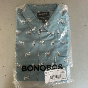 Bonobos lightweight slim fit flannel shirt - blue sly fox